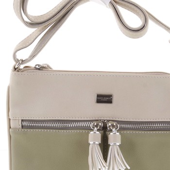 Stylová dámská crossbody kabelka májově zelená - David Jones Valeria