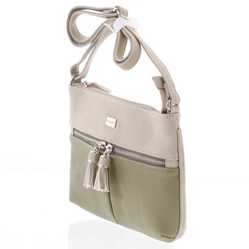 Stylová dámská crossbody kabelka májově zelená - David Jones Valeria