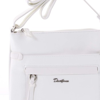 Dámská bílá crossbody kabelka - David Jones Alessandra