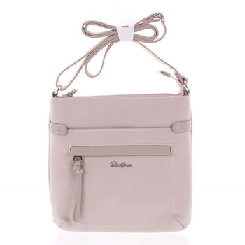 Dámská růžová crossbody kabelka - David Jones Alessandra