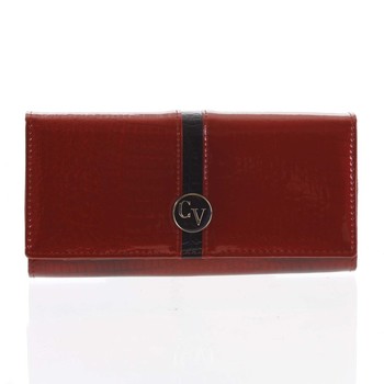Dámská peněženka kožená lakovaná červená - Cavaldi H243