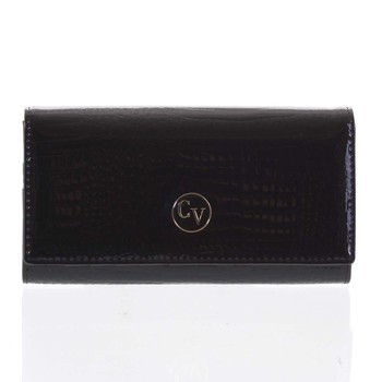 Dámská elegantní kožená peněženka černá - Cavaldi H271