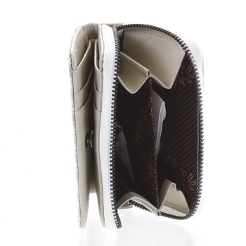 Malá dámská peněženka kožená stříbrná - Rovicky 5157