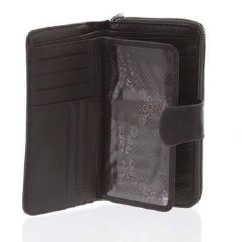 Dámská peněženka kožená černá - Rovicky 76116
