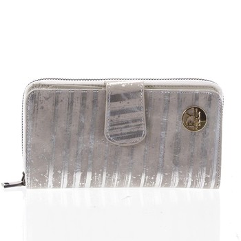 Dámská peněženka kožená stříbrná - Rovicky 76116