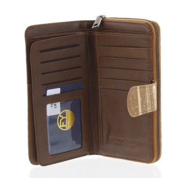 Dámská peněženka kožená zlatá - Rovicky 76116