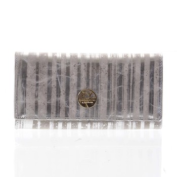 Elegantní dámská kožená peněženka stříbrná - Rovicky 64003