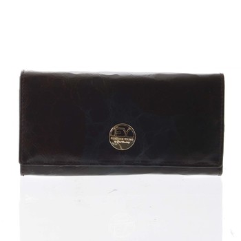 Elegantní dámská kožená peněženka černá - Rovicky 64003