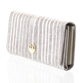 Dámská peněženka velká kožená stříbrná - Rovicky 1077