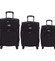 Cestovní kufr černý sada - Ormi Tessa S, M, L