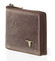 Pánská kožená peněženka na zip světlejší hnědá - BUFFALO Talehot