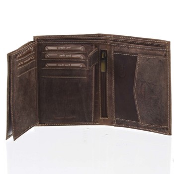 Pánská kožená peněženka camel - BUFFALO Dura