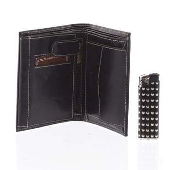Pánská kožená peněženka černá - BUFFALO Dura
