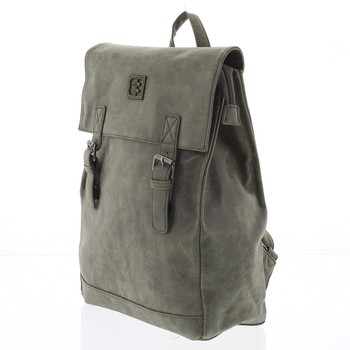 Módní stylový batoh olivově zelený - Enrico Benetti Travers  