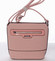 Elegantní dámská růžová crossbody kabelka - Silvia Rosa Meylin