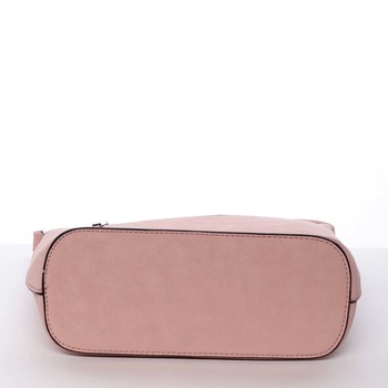 Elegantní dámská růžová crossbody kabelka - Silvia Rosa Meylin