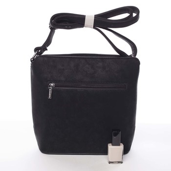 Elegantní dámská černá crossbody kabelka - Silvia Rosa Meylin