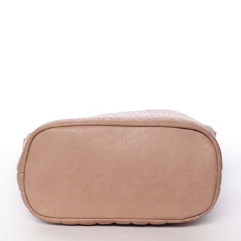 Malá prošívaná světlá camel crossbody kabelka - Silvia Rosa Anjali