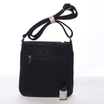 Černá elegantní dámská crossbody kabelka - Silvia Rosa Shadia