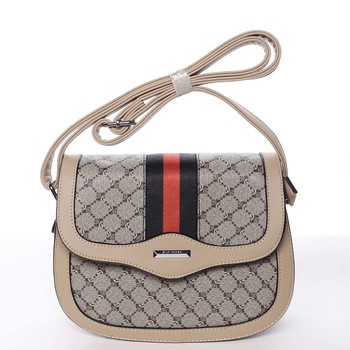 Módní originální dámská hnědá crossbody kabelka - Silvia Rosa Kristel 