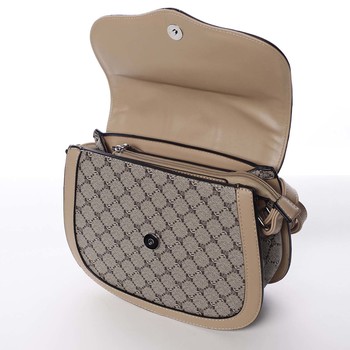 Módní originální dámská hnědá crossbody kabelka - Silvia Rosa Kristel 