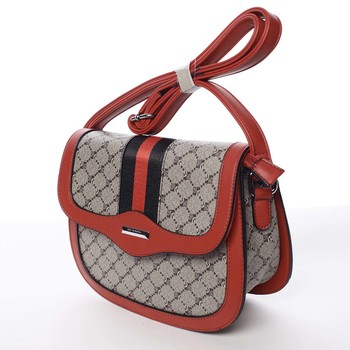 Módní originální dámská červená crossbody kabelka - Silvia Rosa Kristel 