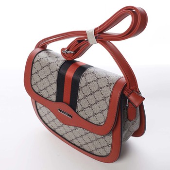 Módní originální dámská červená crossbody kabelka - Silvia Rosa Kristel 