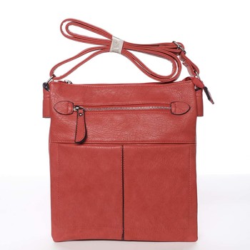 Dámská červená moderní a elegantní crossbody kabelka - Dudlin Ketty 