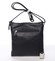 Originální a módní černá crossbody kabelka se vzorem - Silvia Rosa Vania 