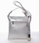 Módní dámská stříbrná crossbody kabelka se vzorem - Silvia Rosa Gillian 