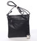 Módní dámská černá crossbody kabelka se vzorem - Silvia Rosa Gillian 