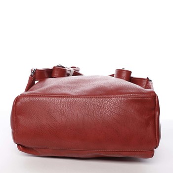 Střední městský dámský červený batoh - Silvia Rosa Jimm