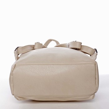 Střední městský dámský béžový batoh - Silvia Rosa Jimm