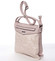 Stylová elegantní růžová crossbody kabelka se vzorem - Silvia Rosa Nicole 