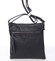 Krásná dámská černá crossbody kabelka se vzorem - Silvia Rosa Xiomy 