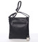 Krásná dámská černá crossbody kabelka se vzorem - Silvia Rosa Xiomy 