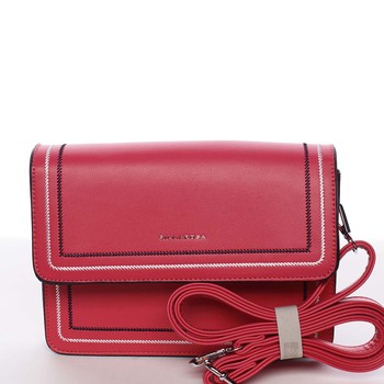 Originální elegantní crossbody kabelka fuchsiová - Silvia Rosa Cielo 