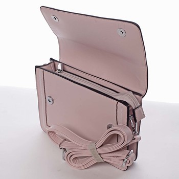 Originální elegantní crossbody kabelka světle růžová - Silvia Rosa Cielo 