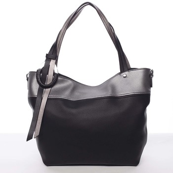 Moderní a elegantní dámská kabelka přes rameno černá - Maria C Sahar