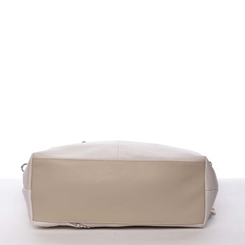 Velká dámská kabelka přes rameno béžová - MARIA C Ewa