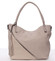 Velká dámská kabelka přes rameno světlá taupe - MARIA C Ewa