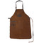 Kožená pánská grilovací zástěra hnědá - OLD WEST Master