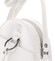 Kulatá moderní dámská crossbody kabelka bílá - Enrico Benetti Behesha
