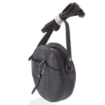 Kulatá moderní dámská crossbody kabelka černá - Enrico Benetti Behesha
