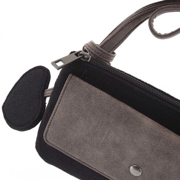 Filcová crossbody kabelka černá - Beagles Laser