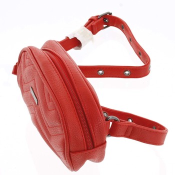 Malá dámská crossbody kabelka/ledvinka červená - Beagles Tima