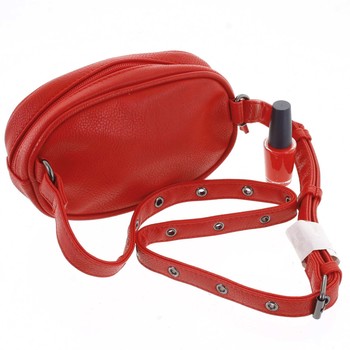 Malá dámská crossbody kabelka/ledvinka červená - Beagles Tima