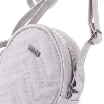 Malá trendy crossbody kabelka světle šedá  - Beagles Mana