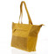 Elegantní perforovaná dámská kabelka přes rameno tmavě žlutá - Beagles Lema 
