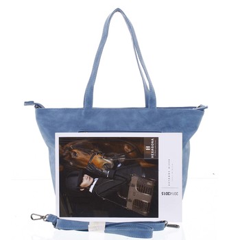 Elegantní perforovaná dámská kabelka přes rameno modrá - Beagles Lema 